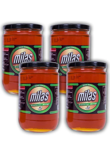 Milas Üreticiler Birliği Çam Balı 850 gr (4'lü)