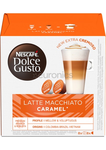 Dolce Gusto Latte Macchiato Caramel New Extra Cremoso Dolcelatte 8 Kapsül