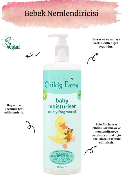 Childs Farm Hafif Kokulu Bebek Nemlendirici 500ml