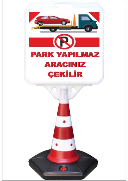 Park Dubası Jumbo 55x50 Park Yapılmaz Aracınız Çekilir Kaldırım Yönlendirme A+ Plastik 124 Cm