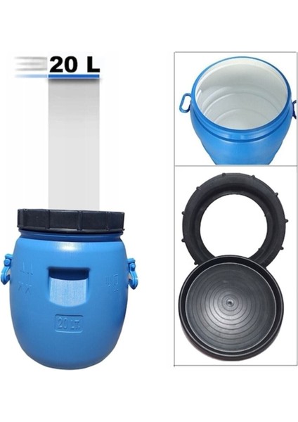 Içi Beyaz 20 Litre Zeytinyağıturşu Bidonu