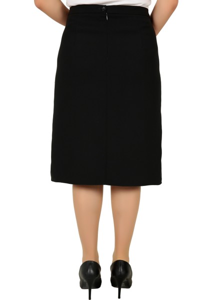 Kısa Büyük Beden Payet ve Taş Detaylı Astarlı Krep Anne Eteği modelleri