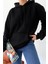 Kadın Kanguru Cepli Kapüşonlu Içi Polarlı Boyfriend Sweatshirt 2