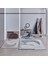 Amorf Modern Özel Tasarım Dokuma Halı - Bordo/Bej 160 x 230 3