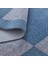 Diagram Modern Özel Tasarım Dokuma Halı - Mavi/Gri 160 x 230 cm 3