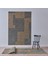 Diagram Modern Özel Tasarım Dokuma Halı - Koyu Yeşil/Hardal 120 x 180 cm 1