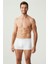Erkek Beyaz 3'lü Boxer 80097 2