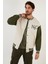 Regular Fit Içi Yumuşak Tüylü Kolej Yaka Bomber Mont Erkek Mont 628Y2775 2