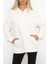 Kapşonlu Sweatshirt Beyaz - 2447.0555. 1
