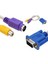 VGA 15 Pin Erkek / 1 Rca Dişi+Mını Dın Dişi 10 cm Kablo 1