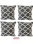 Kırlent Yastık Kılıfı Vip Yastık Kılıfı 4 ADET-43X43 Cm(Büyük Karaçatı) 1