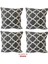 Kırlent Yastık Dolgulu Fermuarlı Vip Yastık 4 ADET-43X43 Cm(Büyük Karaçatı) 1