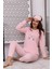 Fwn 3033 Peluş Welsoft Polar Kışlık Yumoş Yıldızlı Kadın Pijama Takımı 4