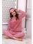Fwn 3024 Peluş Welsoft Polar Kışlık Yumoş Kadın Pijama Takımı 2