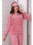 Fwn 3024 Peluş Welsoft Polar Kışlık Yumoş Kadın Pijama Takımı 3