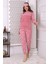 Fwn 3024 Peluş Welsoft Polar Kışlık Yumoş Kadın Pijama Takımı 5
