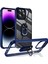Apple Iphone 14 Pro Max Kılıf Silikon Kenarlı Yüzüklü Manyetik Mola Kapak 1