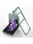 Samsung Galaxy Z Flip 4 Uyumlu Kılıf Renkli Kenarlı Kamera Korumalı Şeffaf Kıpta Kapak 1