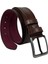 Kahverengi Suni Deri Dikişli Desensiz Düz Model 4.5 Cm.lik Spor Kot Kemer - 4513-111-22KS 1