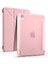 Apple iPad Air 4 / 5 10.9 2022 Kılıf Kalem Bölmeli Tri Folding Smart Standlı Pu Deri Arkası Yumuşak Silikon 360 Tam Koruma Rose Gold 1