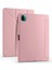 Xiaomi Mi Pad 5 Kılıf Kalem Bölmeli Tri Folding Smart Standlı Pu Deri Arkası Yumuşak Silikon 360 Tam Koruma Rose Gold 1