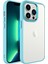Apple Iphone 14 Pro Max Kılıf Silikon Kenarlı Renkli Sert Krom Kapak 1