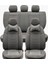 Seat Ateca Uyumlu Lüks Deri Oto Koltuk Kılıfı Ön/arka Set Füme 3