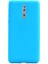 Nokia 8 Kılıf Premier Silikon Kılıf Mat Silikon Kılıf Mavi 1