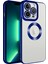 Apple Iphone 14 Pro Max Kılıf Renkli Kenarlı Parlak Logosu Açık Omega Silikon 1