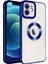 Apple Iphone 12 Kılıf Renkli Kenarlı Parlak Logosu Açık Omega Silikon 1