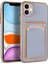 Apple Iphone 11 Kılıf Kart Koymalı Parlak Bark Silikon 1