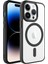 Apple Iphone 14 Pro Max Kılıf Silikon Kenarlı Magsafeli Kamera Korumalı Krom Kapak 1