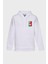 Bugs Minimal Baskılı Kapüşonlu Üç İplik Sweatshirt Oversize Hoodie 1
