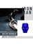 Start Stop Tuşu Kapağı Iron Man Metal Tuş Koruyucu Dekoratif Özel Çinko Alaşım Mavi 2