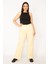 Kadın Bej 5 Cepli Kot Pantolon 65N33369 1