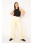 Kadın Bej 5 Cepli Kot Pantolon 65N33369 2