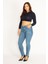 Kadın Mavi 5 Cep Skinny Jean Pantolon 65N34896 1