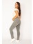 Kadın Gri Likralı Skınny Kot Pantolon 65N34357 3