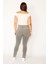 Kadın Gri Likralı Skınny Kot Pantolon 65N34357 4