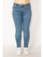 Kadın Mavi 5 Cep Skinny Jean Pantolon 65N33761 5