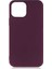 Apple iPhone 13 Pro Kılıf Korumalı Mat Soft Premier Silikon+Nano Glass Mürdüm 1
