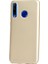 Huawei Honor 20 Lite Kılıf Premier Silikon Esnek Koruma+Nano Glass Gold 1
