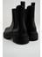 Lastik Detaylı Kalın Tabanlı Bot Siyah 5