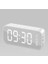 Çok Fonksiyonlu LED Dijital Çalar Saat, Bluetooth Hoparlör, Başucu Masaüstü Aydınlık Elektronik Müzik Kutusu (Beyaz) (Yurt Dışından) 5