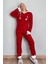 Kırmızı Everyday Magic Desenli Kapşonlu Peluş Polar Pijama 5