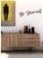 Be Yourself Yazısı Duvar Stickerı 60X13CM - Siyah 1