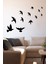 Kuş Sürüsü Uçuşan Kuşlar Serisi Duvar Duvar Sticker Yapıştırma - Siyah 1