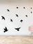 Kuş Sürüsü Uçuşan Kuşlar Serisi Duvar Duvar Sticker Yapıştırma - Siyah 2