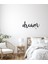 El Yazısı ile Yazılmış Dream Yazısı Duvar Sticker, Ev Dekorasyonu, Ofis Sticker, Oturma Odası Sticker 60X33 cm - Siyah 3