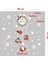 Marry Christmas Yazısı Salınan Detaylar Yılbaşı Süslemeleri ve Kar Tanesi Stickerları 23X50CM 4